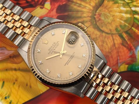 rolex oyster perpetual datejust mens 16288|rolex oyster perpetual datejust gold diamonds.